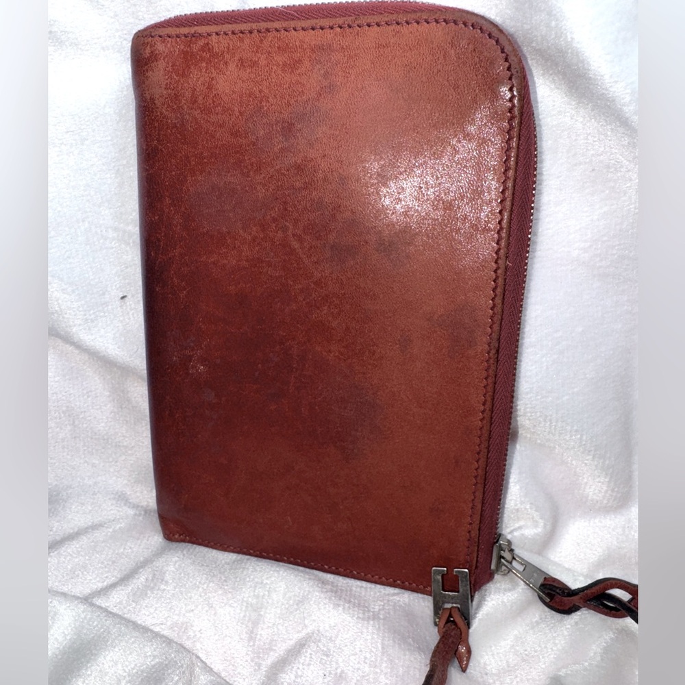 Hermès Zip Clutch Vintage, Rare Find, Excellent Condition-Rouge H- - Picture 16 of 16